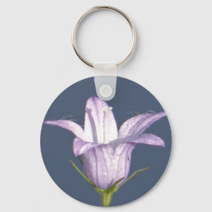 Beautiful blue bell flower keychain
