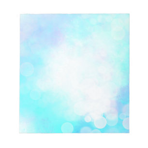 Beautiful Blue Bokeh Notepad