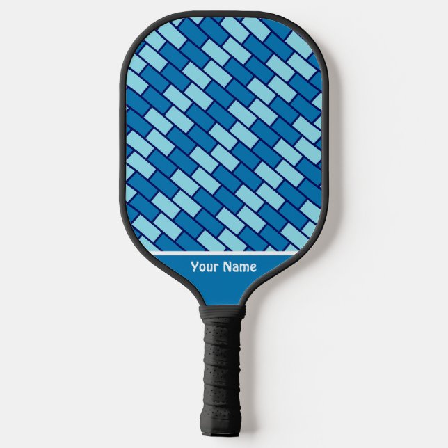 Beautiful Blue Brick Pro Pickleball Paddle (Back)
