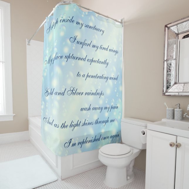 Beautiful Blue Bubbles Cleansing Mantra design (In Situ)