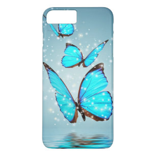 beautiful blue butterfly iPhone 8 plus/7 plus case