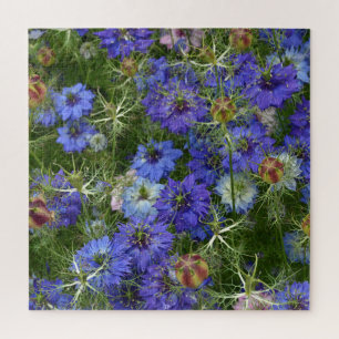 Beautiful blue cornfllowers jigsaw puzzle