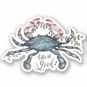 Beautiful Blue Crab Art Design