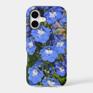 Beautiful blue delphinium flowers