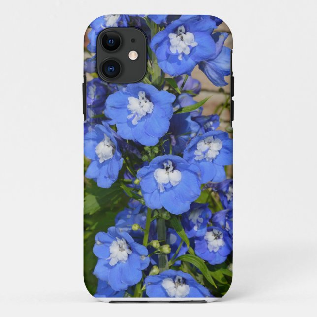 Beautiful blue delphinium flowers Case-Mate iPhone case (Back)