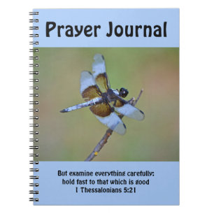 Beautiful Blue Dragonfly Prayer Journal