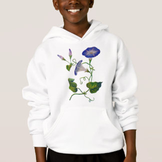 Beautiful Blue Embroidered Morning Glories
