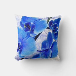 Beautiful Blue Floral Pillow