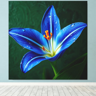 Beautiful Blue Flower - Artistic Photograph Canvas Print