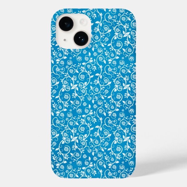 Beautiful Blue Geometric Pattern Case-Mate iPhone Case (Back)