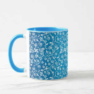 Beautiful Blue Geometric Pattern Mug