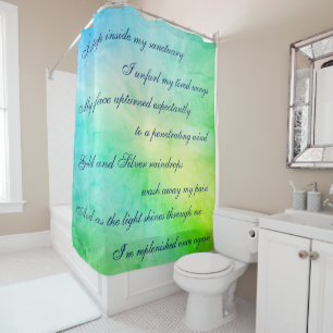 Beautiful Blue / Green Cleansing Mantra design