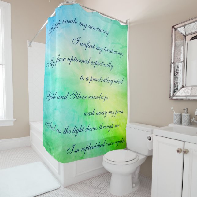 Beautiful Blue / Green Cleansing Mantra design (In Situ)