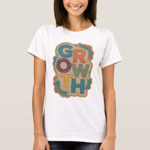 Beautiful Blue GROWTH Custom Design T-Shirt