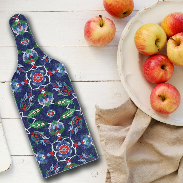 💙 Beautiful Blue Iznik Turkish tiles  Cutting Boa Board (Creator Uploaded)