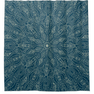 Beautiful blue lace ornament, merry christmasabst