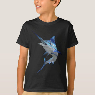 Beautiful Blue Marlin Fishing Short Sleeve  T-Shirt