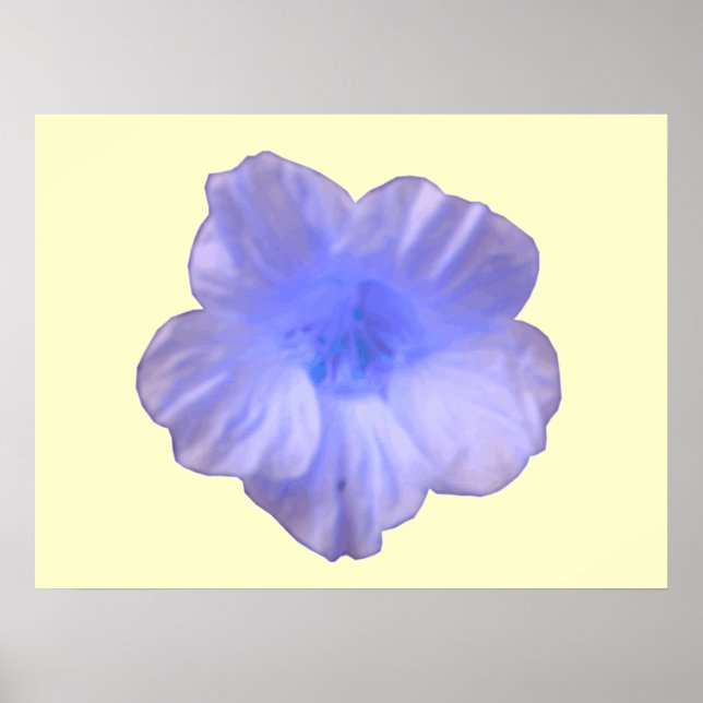 Beautiful Blue Nasturtium Print (Front)