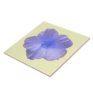 Beautiful Blue Nasturtium Tile