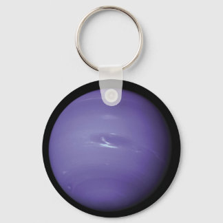 Beautiful blue Neptune, as seen from space, NASA Keychain