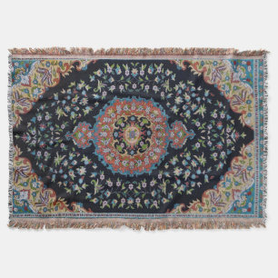 Beautiful Blue Oriental Antique Kilim Rug  Throw Blanket