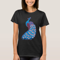 Beautiful blue peacock