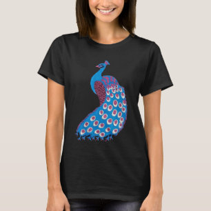 Beautiful blue peacock T-Shirt