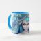 Beautiful Blue Seashell Mermaid Graphic