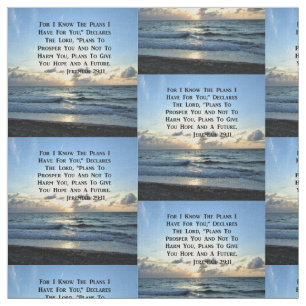 BEAUTIFUL BLUE SKIES JEREMIAH 29:11 PHOTO FABRIC