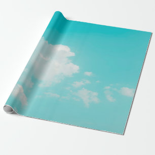 Beautiful blue sky and clouds with daylight natura wrapping paper