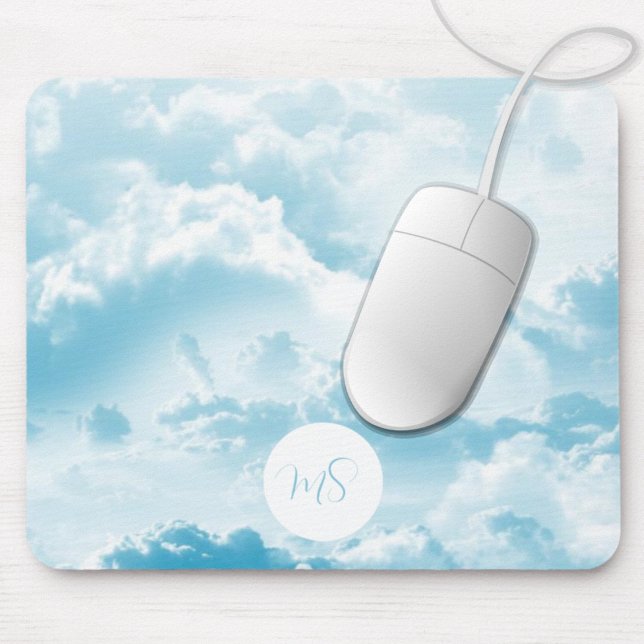 Beautiful Blue Sky Clouds Personalized Mouse Pad (Creator Uploaded)