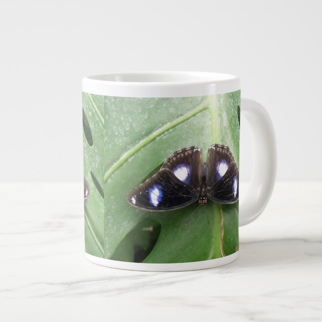 Beautiful Blue Spotted Butterfly Mug (Front Right)