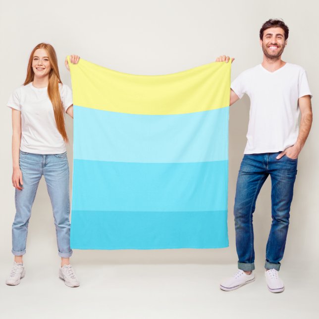 Beautiful Blue Stripe Fleece - 3 Sizes Available (In Situ)