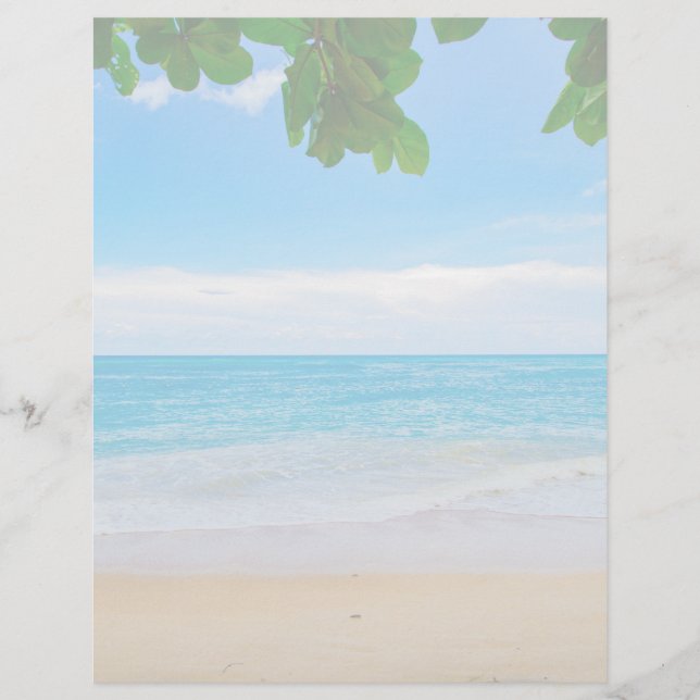 Beautiful Blue Tropical Beach (Front)