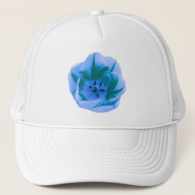 Beautiful Blue Tulip Hat (Front)
