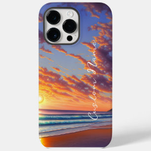 Beautiful Blue Turquoise Ocean Sunset iPhone 14 Pro Max Case