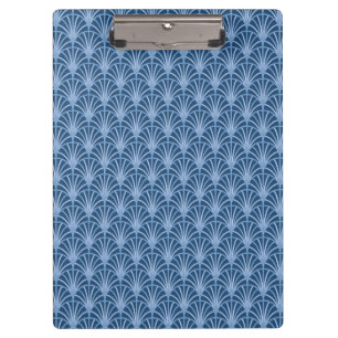 Beautiful Blue Vintage Japanese Fan Pattern Clipboard