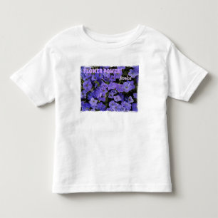 Beautiful Blue Violet Petunias Flower Power Toddler T-shirt