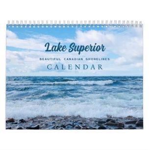 Beautiful Blue Waves Beach Photography Calendar