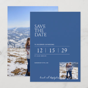 Beautiful Blue Wedding Save The Date