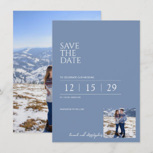 Beautiful Blue Wedding Save The Date