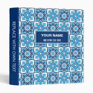 💙🤍 Beautiful blue - white Azulejo pattern,  Binder