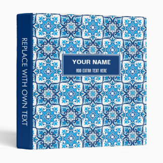 💙🤍 Beautiful blue - white Azulejo pattern,  Binder