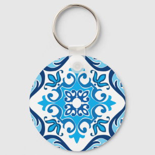 💙🤍 Beautiful blue - white Azulejos X, Keychain