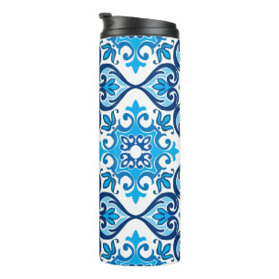 💙🤍 Beautiful blue - white Azulejos X, Thermal Tumbler