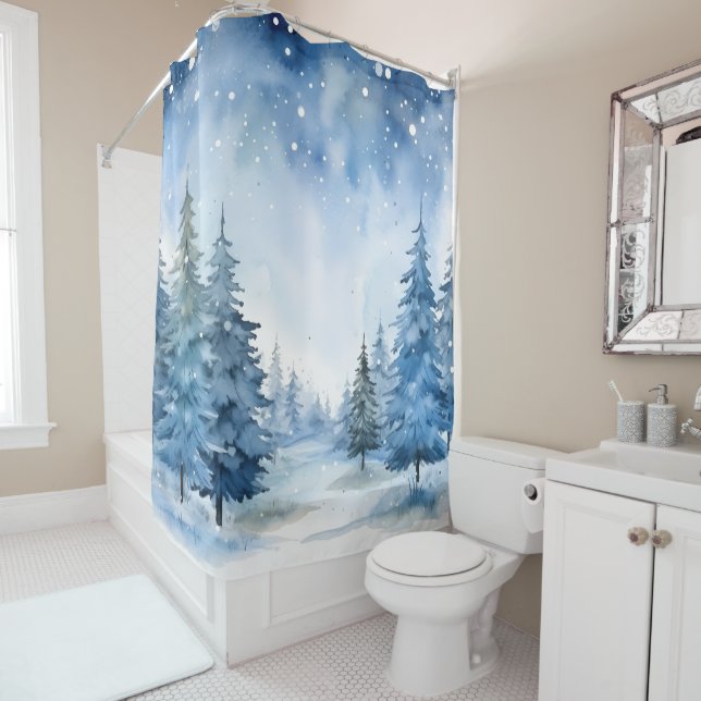 Beautiful Blue Winter Woods Scene (In Situ)