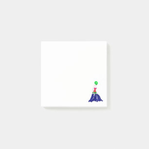 Beautiful blueberry dress design post-it notes