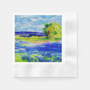 beautiful bluebonnets napkin