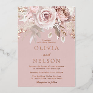 Beautiful Blush Dusty Rose Wedding Rose Gold