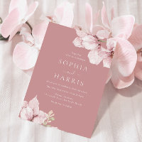 Beautiful Blush Floral Petals Dusty Rose Wedding